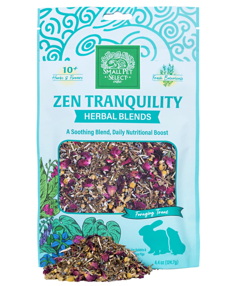 Small Pet Select - Zen Tranquility Herbal Blend, a Natural Herbal Treat for Rabbits and Guinea Pigs, 4.4oz - Image 1